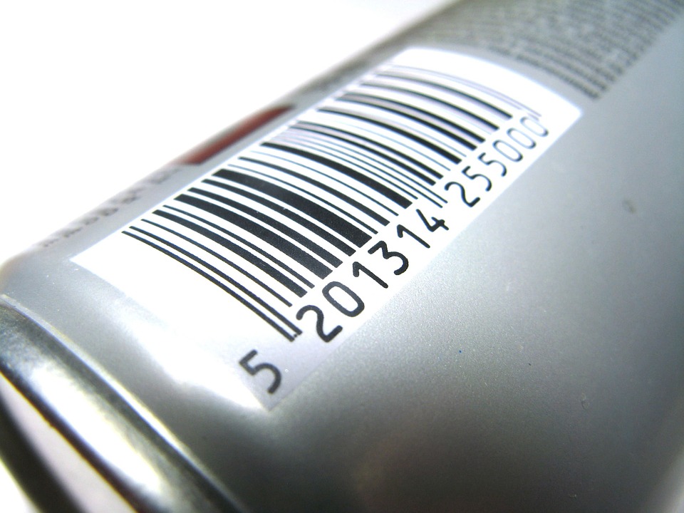 bar code of a product